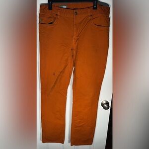 Men’s Stio Rivet Canvas Pants 36L 36 Saddle Orange